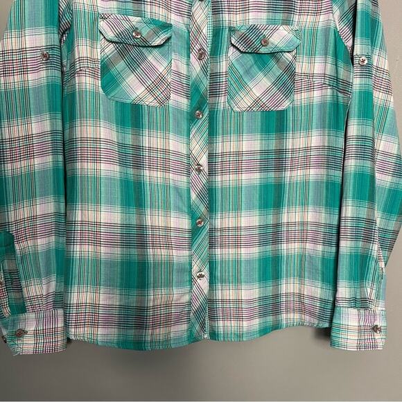 Marmot Marissa Long Sleeve Packable Plaid Button Down Lightweight Shirt Women S - Picture 4 of 11